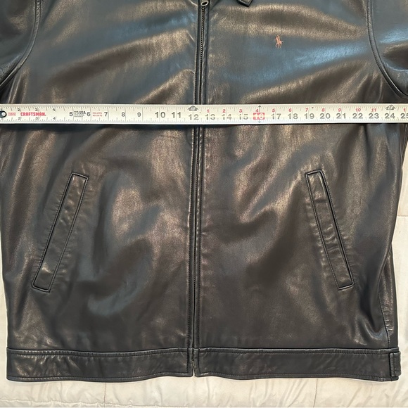 Polo Ralph Lauren Dark Leather Jacket - Picture 5 of 8